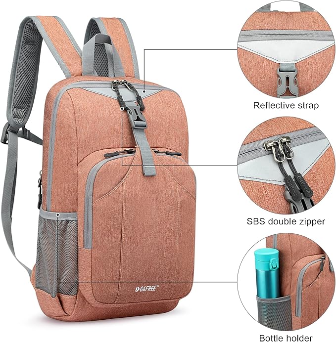 G4Free Mini 10L Hiking Daypack Small Hiking Backpack Cycling Compact Shoulder Backpack Outdoor for Men Women
