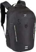 Xelfly Submersipack Waterproof Backpack - Submersible, Inflatable, Floating TPU Coated Durable Nylon Dry Bag with Airtight Zipper for Kayak, Fishing, Boating, Hiking, Paddle Board (Black, 25L)