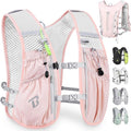 BECOJADDE Running Vest Hydration Backpack for Men Women, 5L Lightweight Running Backpack Hydration Pack for Marathon, Trail, Cycling, Hiking, Jogging
