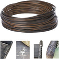 120 Ft Wicker Repair Kit, Plastic Wicker Repair Supplies, Gradient Dark Brown with Visible Mixed Color Stripes, Synthetic Rattan Replacement Material for Patio Furniture Repair