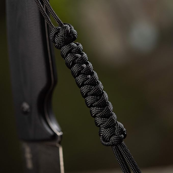 M-Tac Skull Knife Lanyard with Bead – Paracord Lanyard for Knives & EDC – Tactical Knife Fob Pull Cord – Durable Paracord