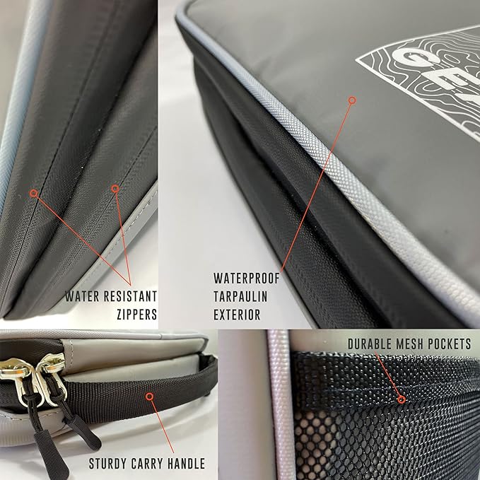 Enthusiast Gear Waterproof Electronics Organizer – Durable Travel Case for Cords, Chargers, and Gadgets – Compact, Lightweight, and Perfect for Outdoor Adventures or Daily Use