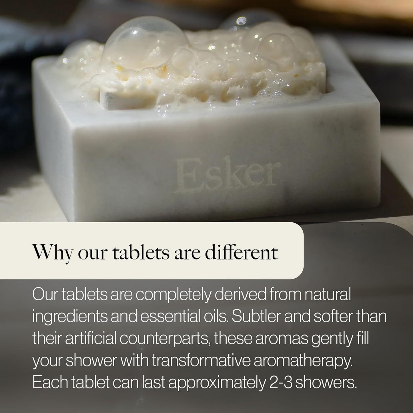 Esker - Aromatic Shower Steamer Refill Pack | Vegan, Cruelty-Free, Clean Beauty (6 Lavender Eucalyptus, NO Holder)