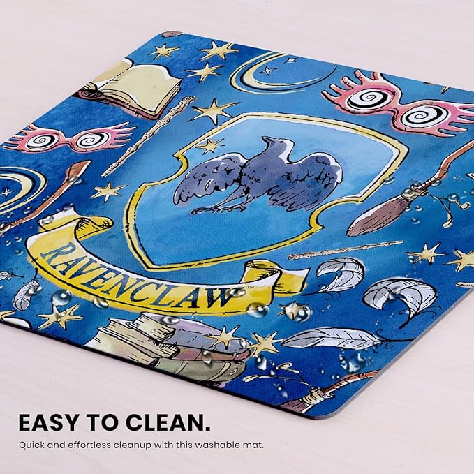 Head Case Designs Officially Licensed Harry Potter Ravenclaw Graphics 9.84 x 11.81 x 0.12 inches (250 x 300 mm) - S Gaming Office Desk PC Keyboard Mouse Mat Pad