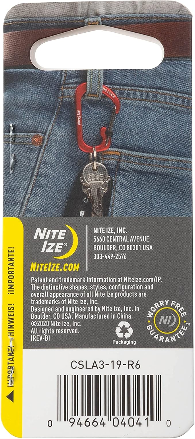 Carabiner SlideLock No3 Orange