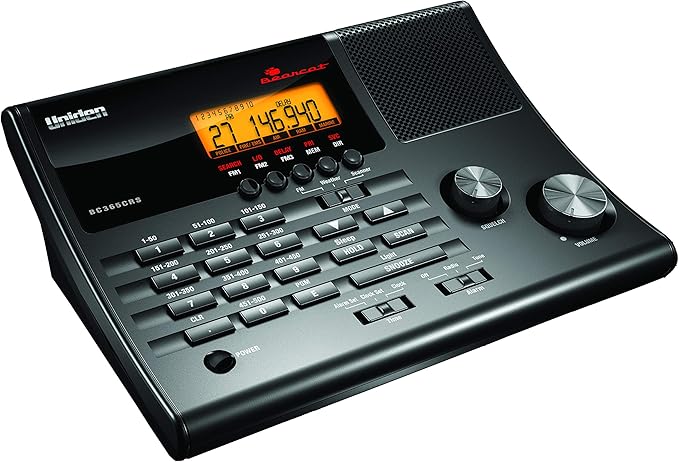 Uniden BC365CRS 500 Channel Scanner and Alarm Clock, Snooze, FM Radio, Weather Alerts, Search Bands used for Aviation, Railroad, Marine, Non-Digital Police/Fire/Public Safety transmissions and more