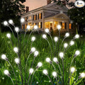 OZS 6 Pack Total 48 LED Solar Firefly Lights Fairy Outdoor - Solar Garden Lights Outdoor, Sway by Wind, Waterproof for Garden Patio Pathway Fairy Decor (Cool White)