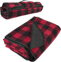 Tirrinia Large Waterproof Outdoor Blanket, Soft Warm Windproof Stadium Blanket with Sherpa Fleece and Foldable for Outdoor Sport, Baseball, Football, Beach, Concerts, Car