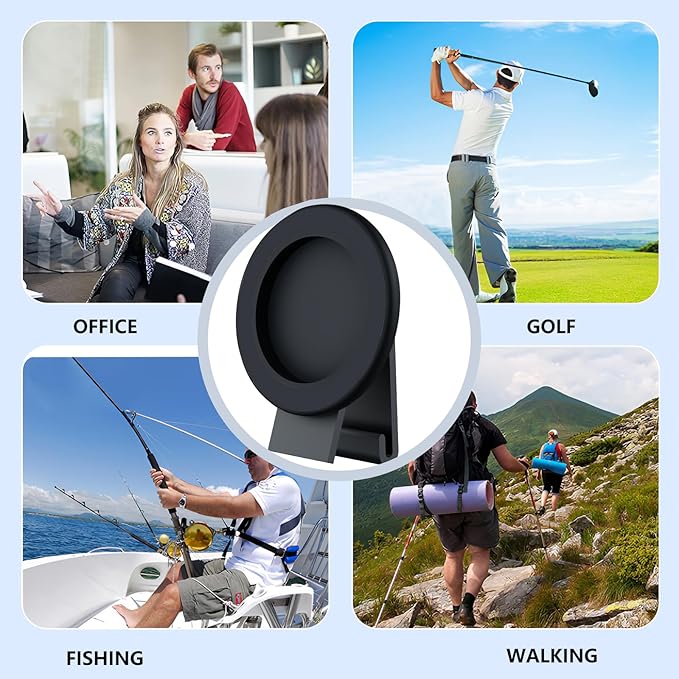 Upgraded Magnetic Belt Clip with Anti-Theft Chain for Hiking, Travel, Outdoor, Detachable Strong N52 Magnetic Clip Compatible with iPhone, Samsung, Google, Moto & More XT2