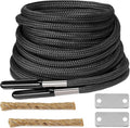 UamGlsob Paracord Survival Shoelaces with Magnesium Fire Starter - Emergency Fire Making Laces for Hiking,Backpacking,Camping