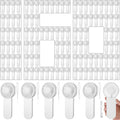 Sumind 160 Pcs Small Personal Portable Fan Mini Handheld Bulk 1 Speed Electric Cute Battery Powered for Neck Lash Makeup Women Men Travel Camping Indoor Outdoor Summer (White)