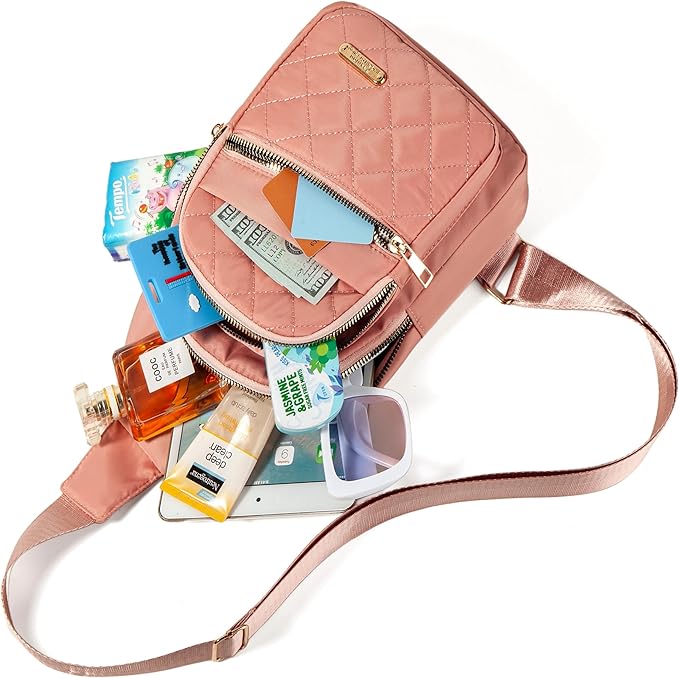 Banelu Small Sling Backpack Crossbody Sling Bag for Women Trendy, Crossbody Bag Fanny Packs Hiking Traveling Backpack