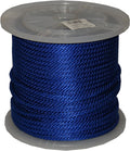 T.W Evans Cordage Co. 96016 1/2-Inch by 300-Feet Solid Braid Propylene Multifilament Derby Rope, Blue