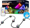 Enbrighten Vibe Eternity Permanent Outdoor Lights for House, 100 Feet, 72 RGBWIC LEDs, Close Spacing, 33lm, Color Changing, Christmas, Eave Lighting, Smart App, Works with Alexa, Google Home, 82730