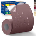 Self-Adhesive Canvas Repair Tape, 4" x 80" Waterproof Canvas Repair Patch, Fabric Patch Repairs Kit for Furniture, Tents, Sunbrellas, Boat Covers Awnings, Couches, Clothes, Bags Brown
