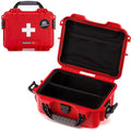 NANUK 904 Waterproof First Aid Box Empty with Lid Organizer & Dividers – Durable Medical First Aid Organizer Case, IP67-Rated, Dustproof, Impact-Resistant, Floats (10.2” x 7.9” x 4.5”) – Red
