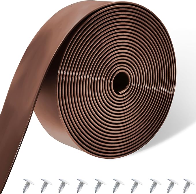 Vinyl Straps for Patio Chair Repair Kit 2'' Wide 10 Ft Long Replacement Straps + 10 Free Rivets for Outdoor Lawn Furniture Chaise Lounge Repair (Brown)