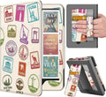 TNP Stand Case for Kindle Paperwhite 12th Generation 2024 / Kindle Colorsoft Signature Edition with Hand Strap & Card Slot - 7" PU Leather Protective Folio Cover with Auto Wake/Sleep, World Stamp