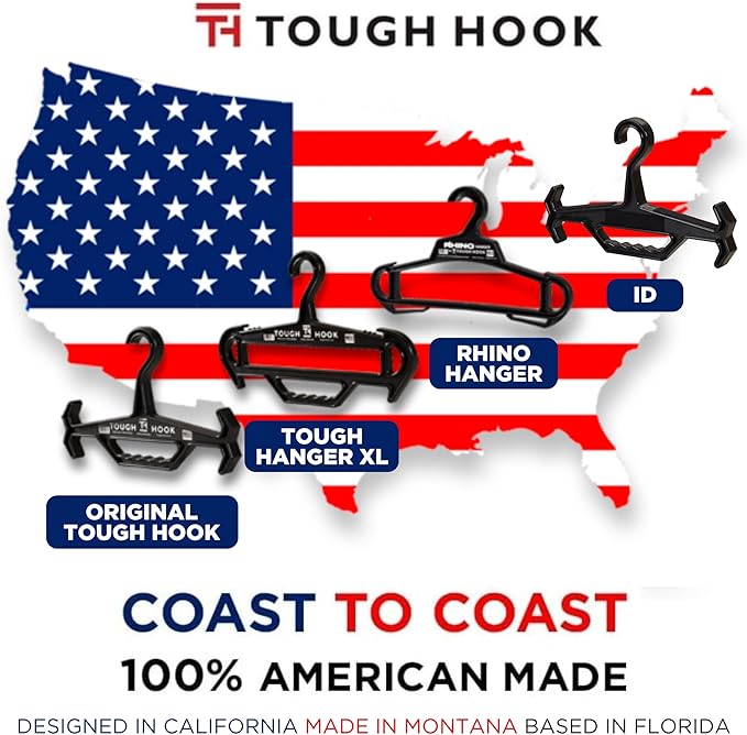 Tough Hook ID Heavy Duty Identification Hanger, USA Made 200 Lb Cap, Plate Carrier, Tactical Gear, Scuba BCD, Anti-Slip Wetsuit & Body Armor Organization System with 1 ID Loop Strip 1 Pack Foliage