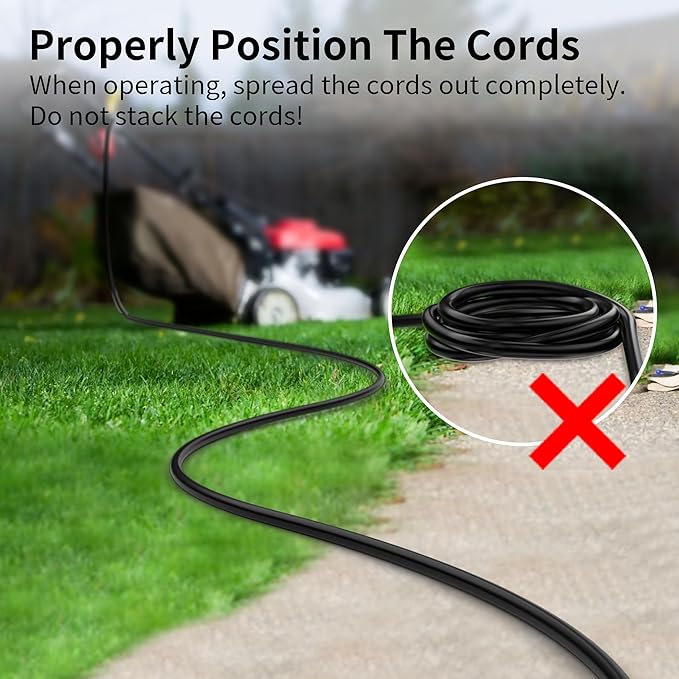 HUANCHAIN Black Outdoor Extension Cord 75 FT Waterproof, Flexible 16/3 Gauge Power Cord Extension 3 Prong 10A 1250W SJTW ETL Listed