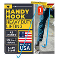 T&T Tools Heavy Duty Handy Hook – Portable 42 Inch with 3/8" Round Pump Hook End -Multipurpose Lifting and Pulling Tool for Manhole Covers, Septic Tanks, Storm Drains, Sewer Lids & More –1 Pack