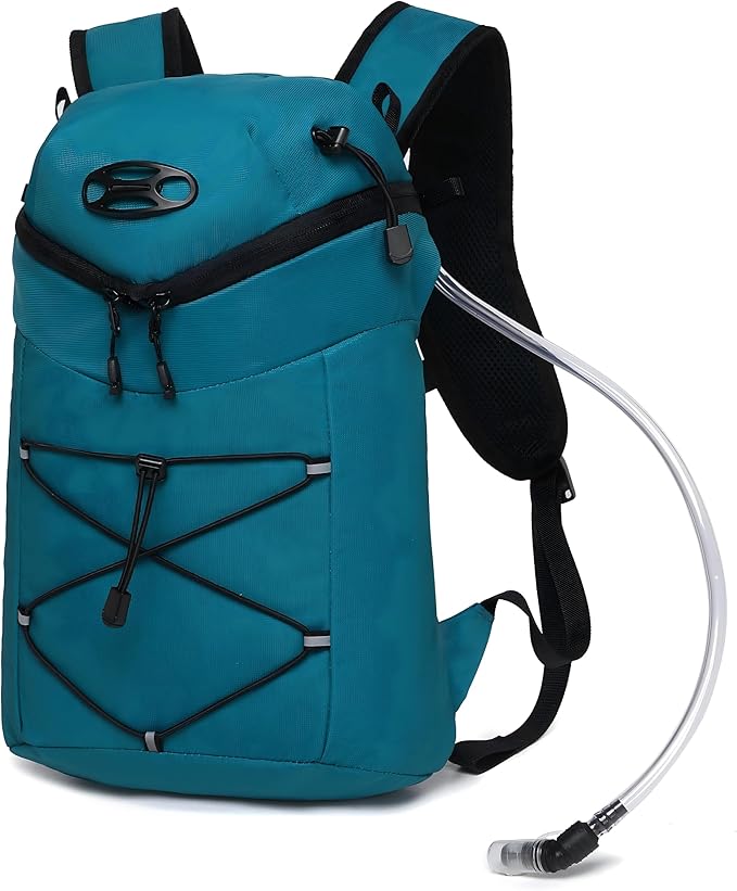 Wotony Lightweight Insulated Backpack with 2L or 3L Water Bladder Bag Daypack for Hiking Trail Running Cycling Race Marathon for Women Men