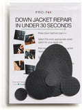 Self-Adhesive Waterproof Repair Patch Kit - 30-Second Fix for Down Jackets, Tents, Sleeping Bags, Backpacks, Outdoor and Camping Gear - Pre-Cut Nylon Ripstop Patches, Multiple Colors - Black