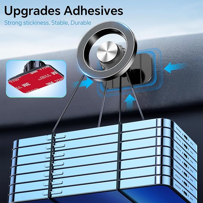 Kaistyle for Magsafe Car Mount【20 Strong Magnets】Magnetic Phone Holder for Car Phone Holder Mount Dash Mounted Holders Cell Phone Holders for Your Car Accessories for Women Men for iPhone 17 16 15 14