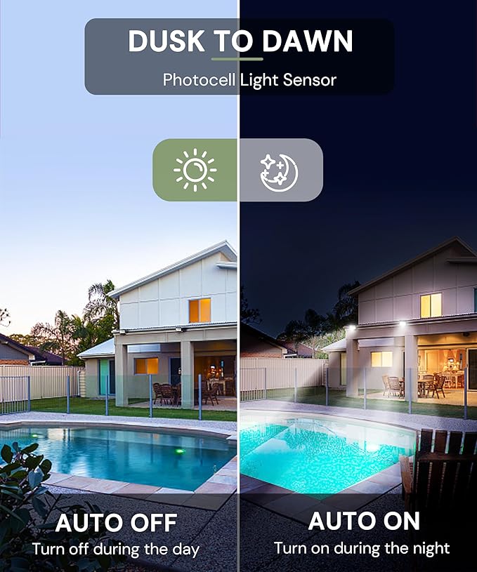 L LOHAS LED 150W Flood Light Outdoor, RGB Landscape Lighting with Remote Control, Timing - 2700K/4500K/6500K - Color Changing for Patio Backyard Step Wall, IP66, US 3-Plug, UL Listed (2 Pack)