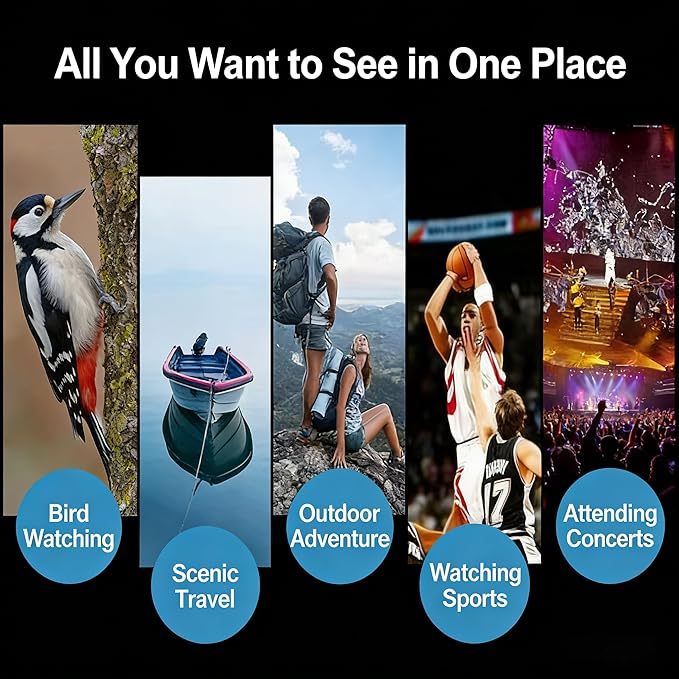 Mini Monocular Telescope, 25X High Definition HD with Multilayer Coating, Waterproof & Compact Design for Adults & Kids, for Hiking, Bird Watching, Concert, Travel and Outdoor Observation