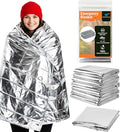 Winterlace Emergency Blankets 25-Pack (52” x 82”) Thermal Mylar Survival Rescue Camping Heat Reflective (25 Pack)