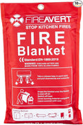 FireAvert Emergency Fire Blanket for Home and Kitchen – Fire Safety Blanket for Kitchen, Camping, Vehicles & More - 10 Pack
