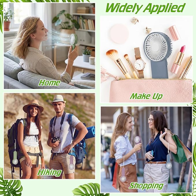 Sumind 36 Pcs Small Personal Portable Fan Mini Handheld Bulk 1 Speed Electric Cute Battery Powered for Neck Lash Makeup Women Men Travel Camping Indoor Outdoor Summer (Morandi Colors)