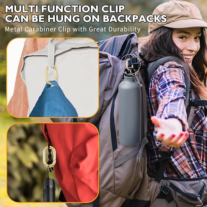 Small Carabiner,Black Carabiner,O-Ring Key Ring