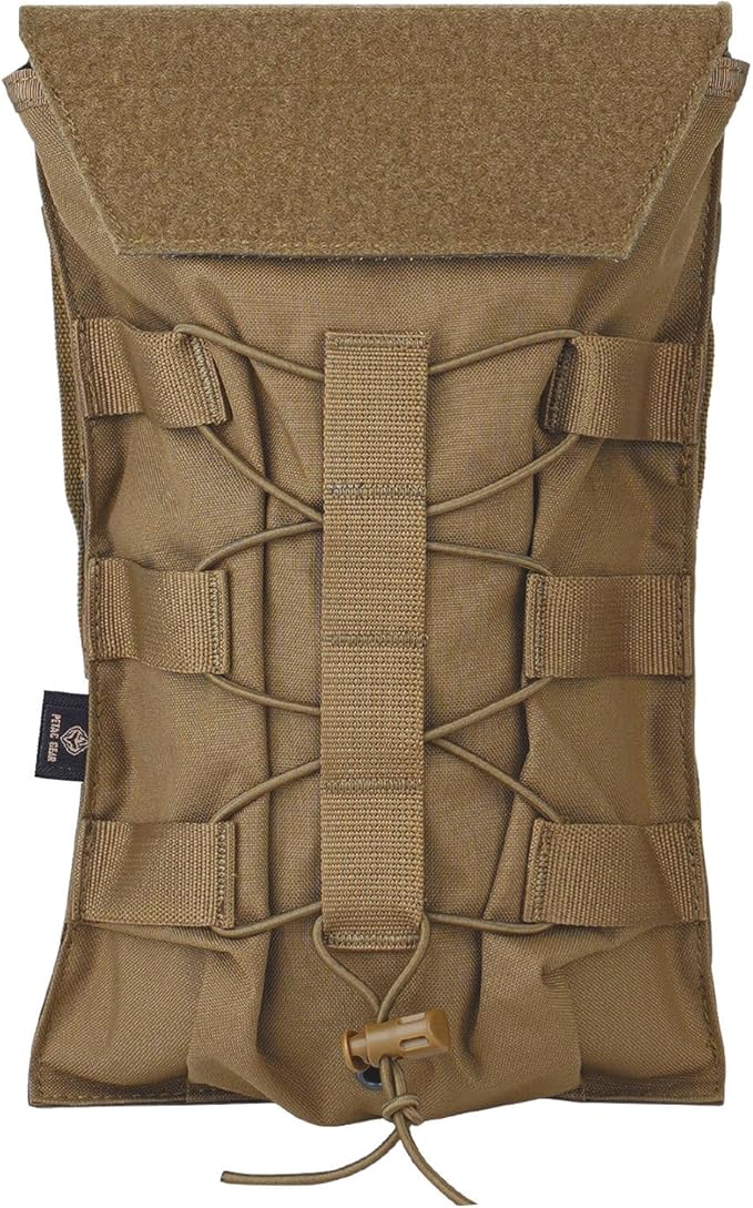 PETAC GEAR 1.5L / 3L Tactical Hydration Pack，Molle Carrier Pouch for 50 oz /100 oz Hydration Bladder Daypack Water Backpack.