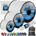 750Ib Reflective Paracord Rope,100' 200' 500' 1000', 4mm 11 Strand Parachute Spool Cord with Collecting Bag, para Cord Lanyard for Hammock, Camping