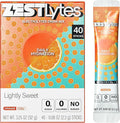 40 Sticks Sugar Free & 0 Calorie Electrolyte Hydration Packets, Low Sodium Lightly Sweet Electrolyte Powder Drink Mix, Liquid Daily IV Flavors | Orange