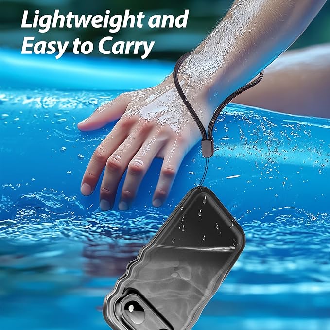 SPORTLINK for iPhone Air Case, IP68 Waterproof Military Protective Full Body Heavy Duty Shockproof 360 Sealed Dustproof with Camera Screen Protector Phone Cover for iPhone Air 6.5" Black