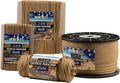 HERCULES 750lb Paracord 4mm 11 Strands Tactical Parachute Cord, 50' 100' 250' 1000' Utility Rope for Camping, Survival, Outdoor Gear (Coyote, 250FT)