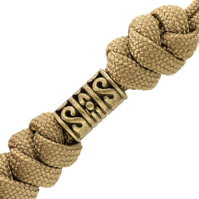 M-Tac Skull Knife Lanyard with Bead – Paracord Lanyard for Knives & EDC – Tactical Knife Fob Pull Cord – Durable Paracord