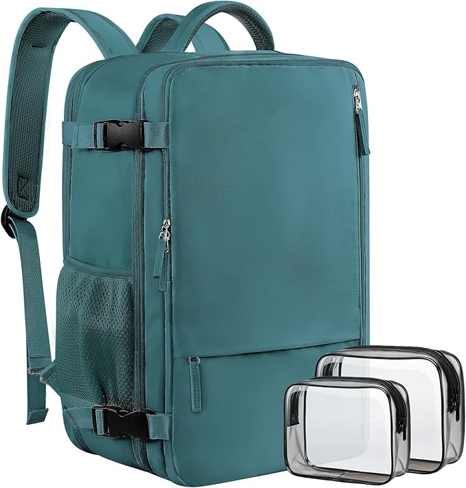 Sinaliy Travel Backpack for Men, 40L Carry On Backpack, 17 Inch Laptop Backpack, Waterproof Backpack, College Bookbag, Person Item Flight Approved Trave Bag for Women