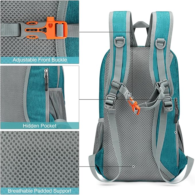 G4Free Mini 10L Hiking Daypack Small Hiking Backpack Cycling Compact Shoulder Backpack Outdoor for Men Women