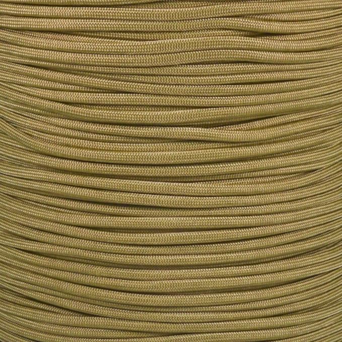 Paracord Planet Solid Color 550lb Paracord – 7 Strand Type III Nylon Cord for Indoor and Outdoor Tasks – Gold (25 ft)