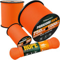 Paracord Rope 750 lb - 1000ft 5/32" Parachute Cord 4MM 12-Strand para Cord - Heavy Duty Spool String for Survival,Camping Gear, Survival Bracelet, Clothesline - Orange