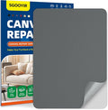 Self-Adhesive Canvas Repair Tape, 8.3" x 11" Waterproof Canvas Repair Patch, Fabric Patch Repairs Kit for Furniture, Tents, Sunbrellas, Boat Covers Awnings, Couches, Clothes, Bags Dark Gray