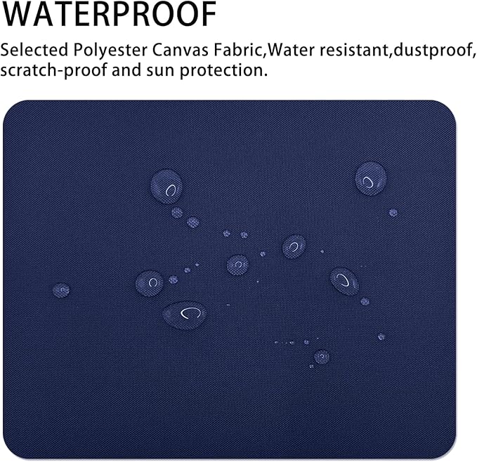 Gheeidau Canvas Repair Patch 9×11 Inch 3Pcs Waterproof Self-Adhesive Fabric Repair Patch for Tents,Boat Cover,Pop Up Canopy,Patio,Bags,Car Seats,Sofas,Furniture Cover(Navy)