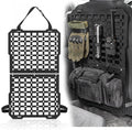 Tactical Rigid MOLLE Panel - Seat Back Organizer for Trucks, SUVs & Cars, Heavy-Duty Aluminum Alloy Metal MOLLE Mount Universal Tactical Seat Organizer for Overlanding Gear Storage