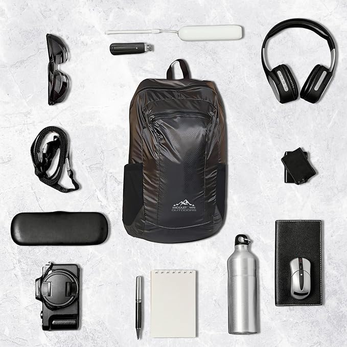 Daypack Ultralight Foldable Water-Resistant Nylon Durable Tear-Resistant, Ideal for Hiking, Camping,Compact Size Fits Pocket
