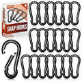 20 Pcs Spring Snap Hooks, 2 Inch Carabiner Clip, Heavy Duty Carabiners Snap Hooks Quick Link for Indoor and Outdoor Activity, Camping, Fishing, Hiking