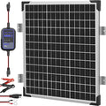 Voltset Solar Panel Kit 50W 12V with MPPT Controller, Solar Battery Trickle Charger Maintainer, Waterproof Solar Panel with Adjustable Mount Bracket for Boat RV Motorcycle Marine